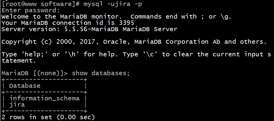 查看新用户权限及数据库